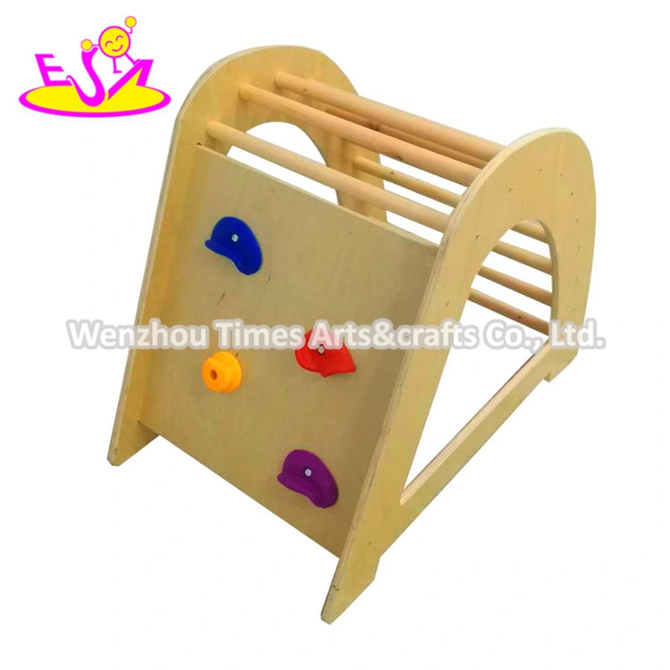 2020 New Sale Indoor Plyground Wooden Swing Sets with Climbing Net W01f002