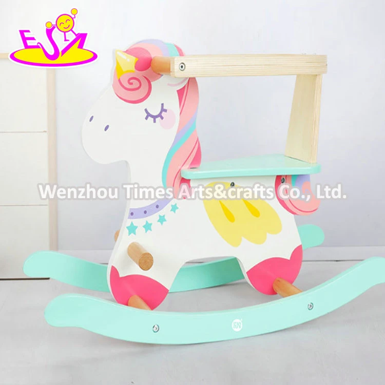 Hot Sale Classic Colorful Wooden Rocking Horse Balance Toy for Kids W16D132