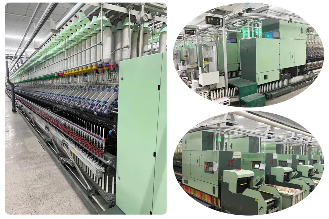 Complete Automatic Textile Cotton Yarn Making Machinery Ring Spinning Machine with Auto Doffer