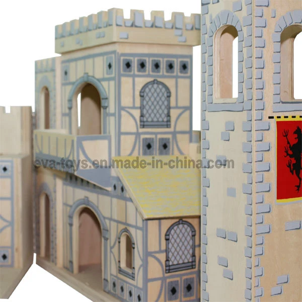 Wooden Children Castle Toy, Can Be Assembled by Kid (W06A035)
