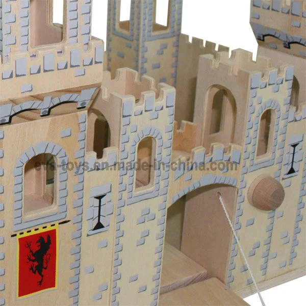 Wooden Children Castle Toy, Can Be Assembled by Kid (W06A035)