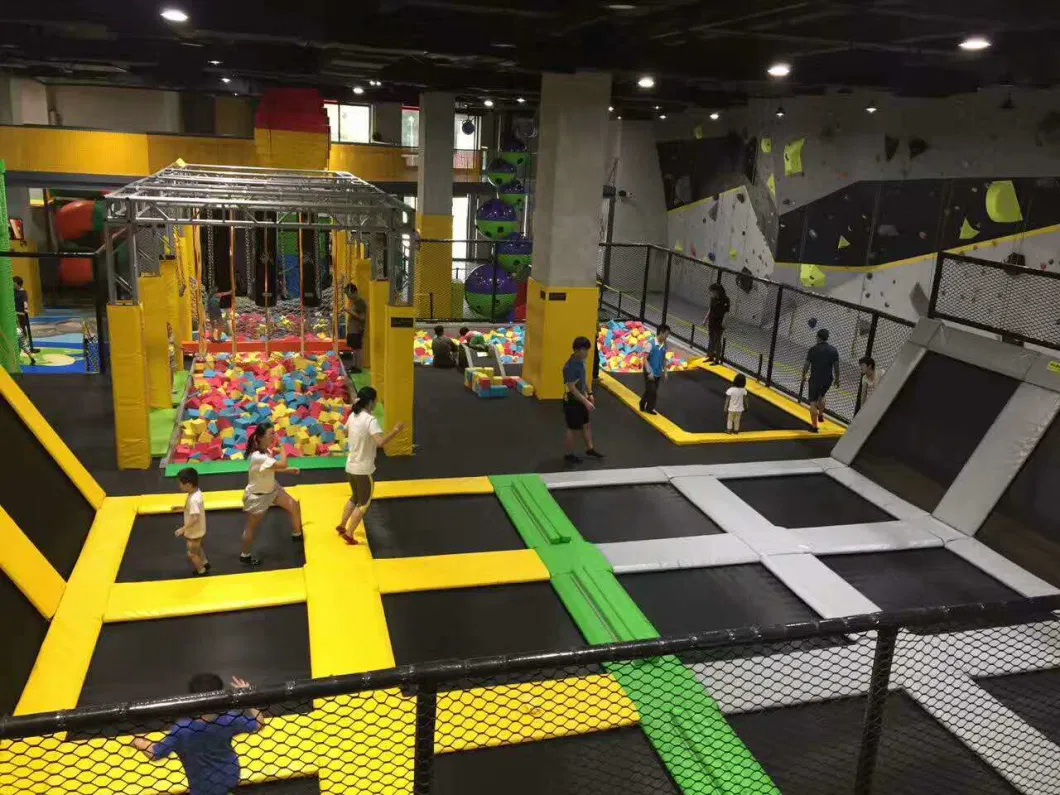 Customized Durable Commercial Trampoline Park, Cheap Large Indoor Trampoline Park