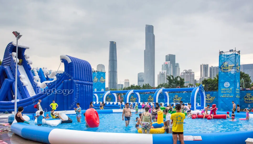 Inflatable Water Park with Slide 10 Meter Giant Inflatable Water Slide