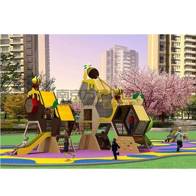 Bee Club Outdoor Children Playground Equipment Plastic Kids Toys