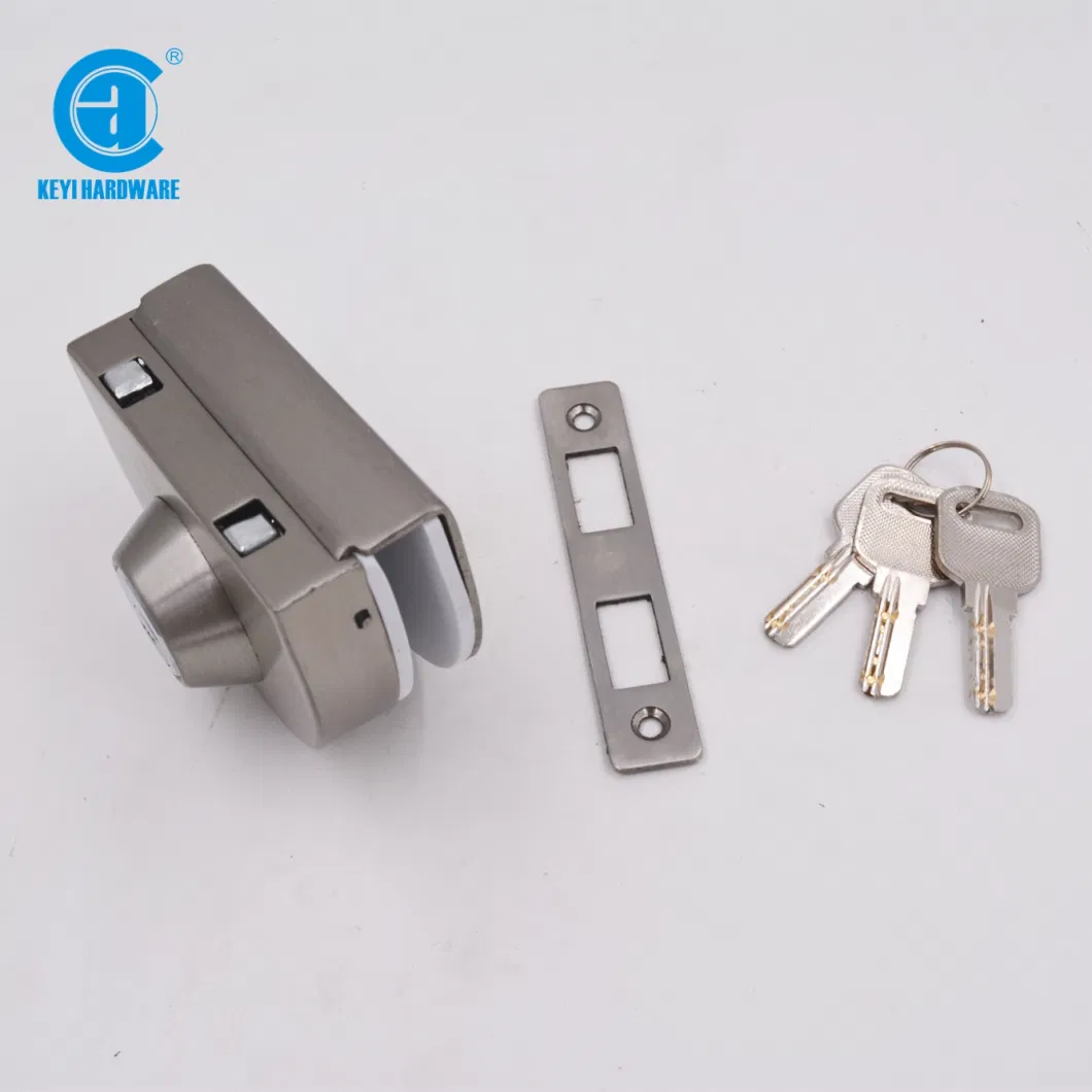 Keyi Metal Kg-13s Single Sided Glass Door Hook Lock