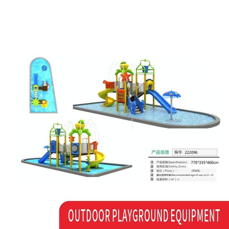Outdoor Toys Playhouse Play Ground Outdoor Kids Water Playground with Tube Slide Outdoor
