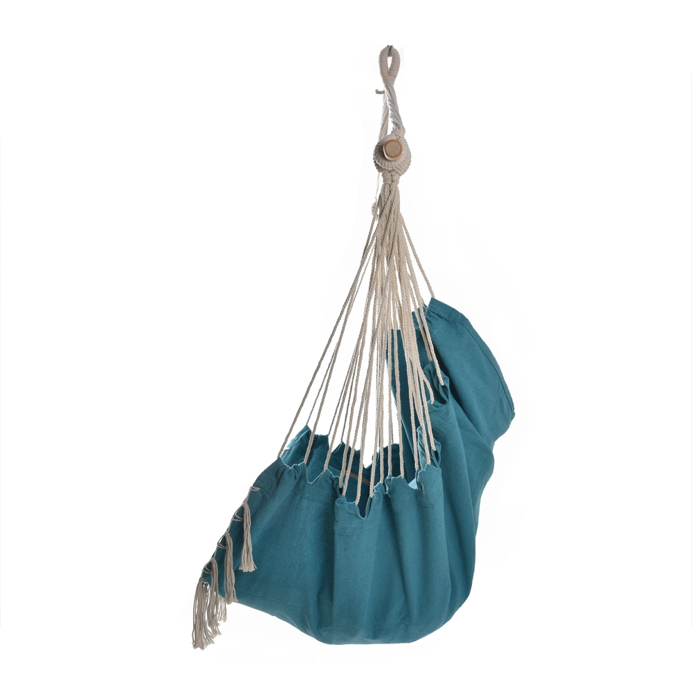 Garden Single Hanging Chair Swing with Two Cushions