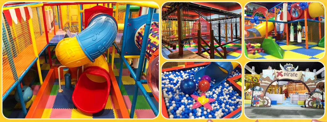 Family of Childhood Kids Plastic Playground Slide Swing