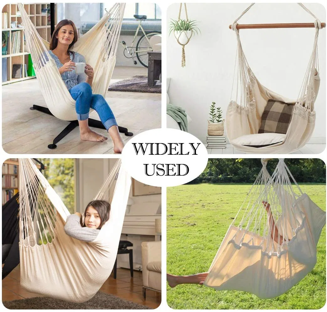 Cotton Poly Swing Hammock Chair Without Wooden Bar