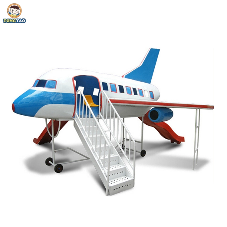 Hot Sale Fiberglass Airplane Outdoor Playground Equipment with Slide