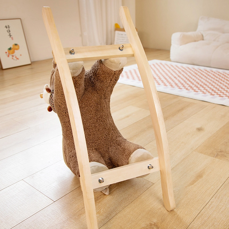 Wooden Toy and Plush Rocking Horse