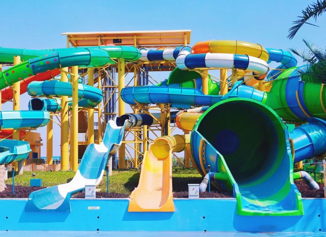 Outdoor Water Play Carnival Rides Kids Fiberglass Slide for Sale