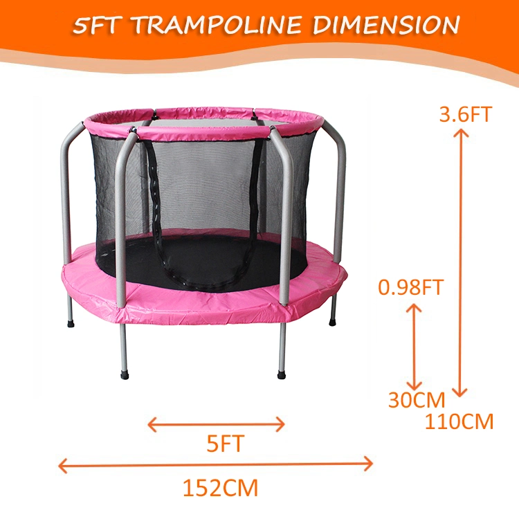 Funjump 5FT New Style Mini Portable Bungee Exercises Trampoline for Kids