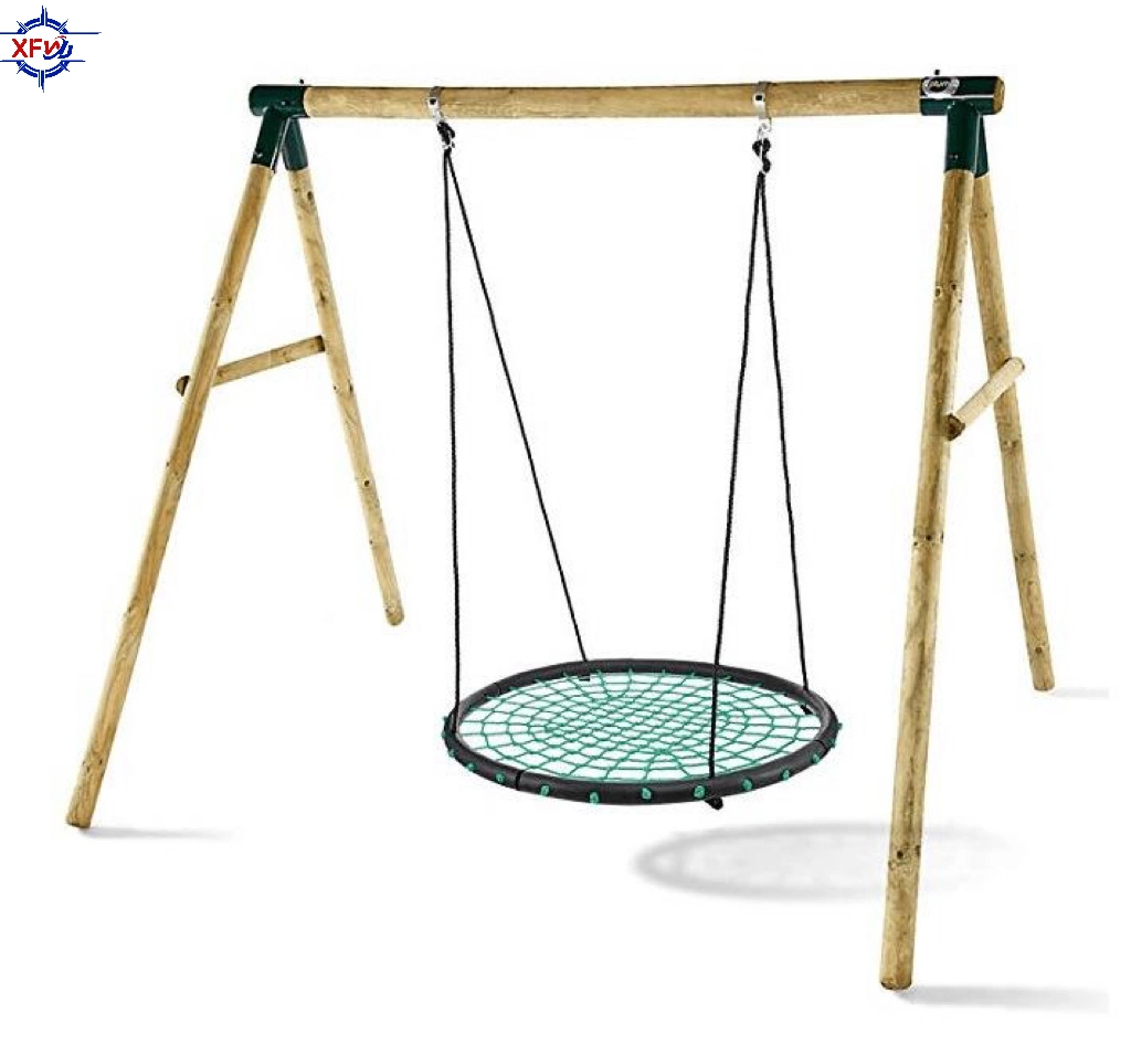 Adjustable Height Round Tree Web Swing Foldable Spider Nest Swing