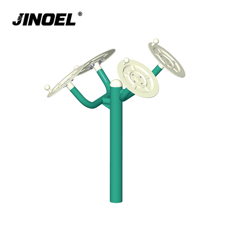 Jinoel Double Tai Chi Wheel Factory Manufacturer Safety Sports Outdoor Park Workout Equipment Outdoor Gym Equipment Park Fitness Equipment