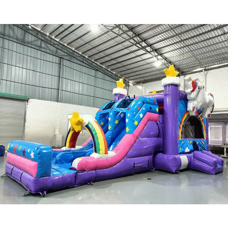 Hot Sale Bouncy Castle Outdoor Inflatable Unicorn Bouncer Inflatable Trampoline Slide