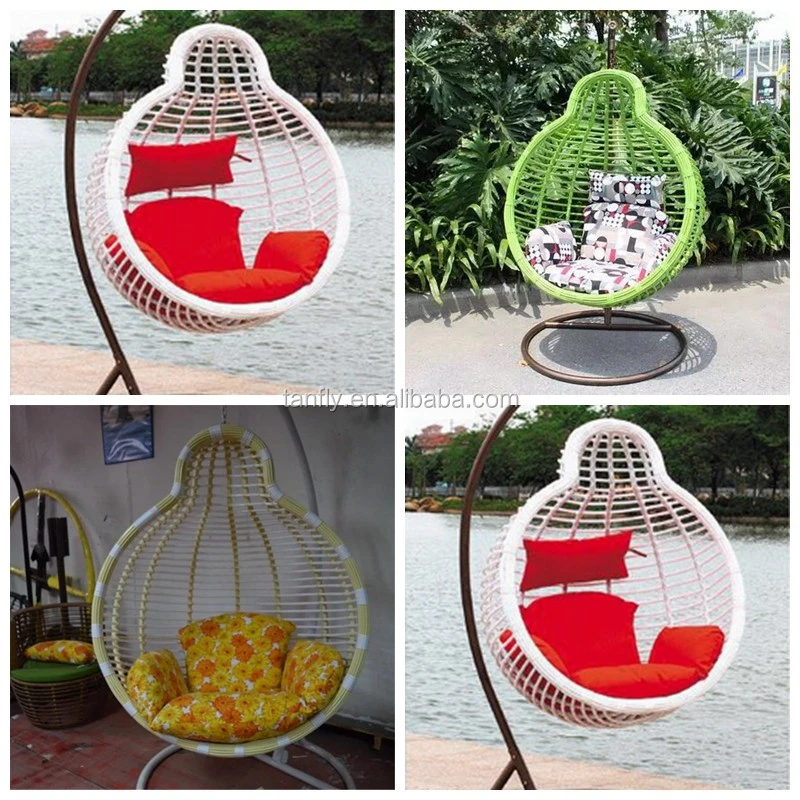 Rattan Hanging Patio Swings Two Seaters Chair Garden Swing