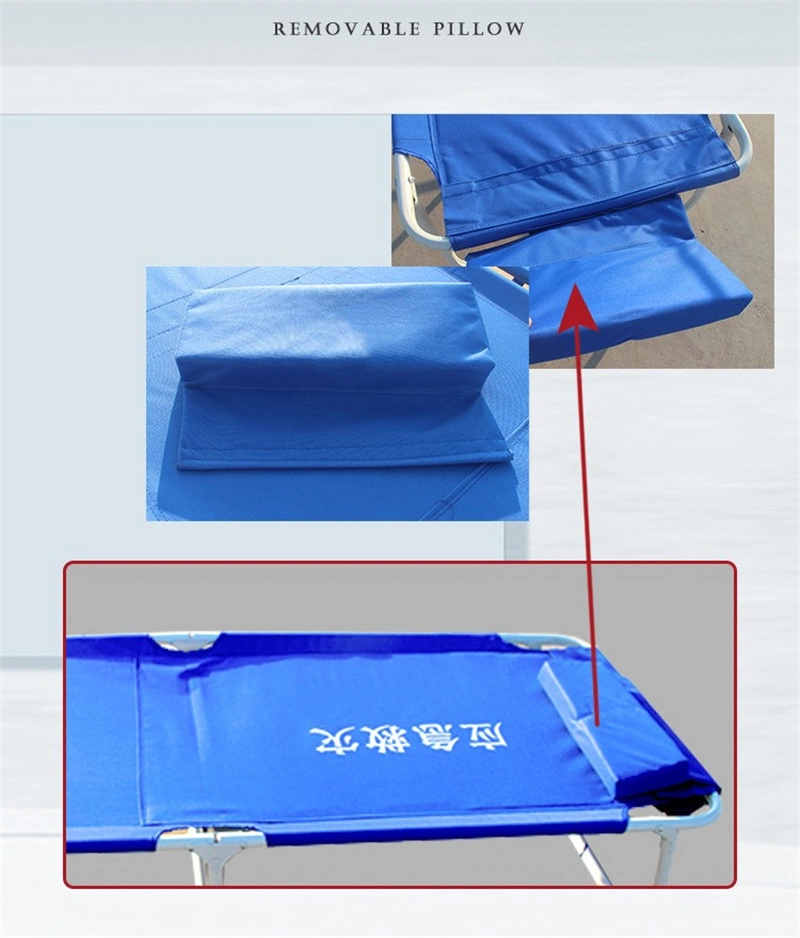 Wholesale Heavy Duty Custom Logo Aluminium Alloy Portable Truck Camping Bed Emergency Relief Foldable Tent Outdoor Cot Travel Cot