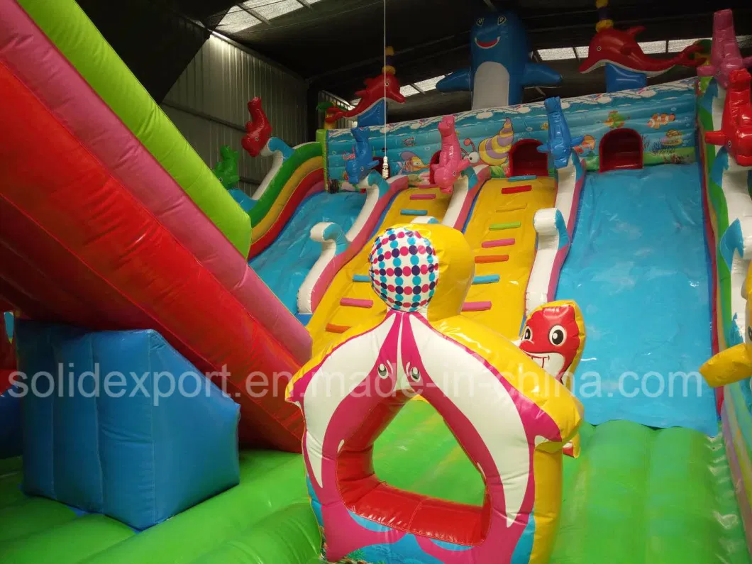 Exciting Playground Inflatable Jumping Castle Cartoon Inflatable Jumper Trampoline