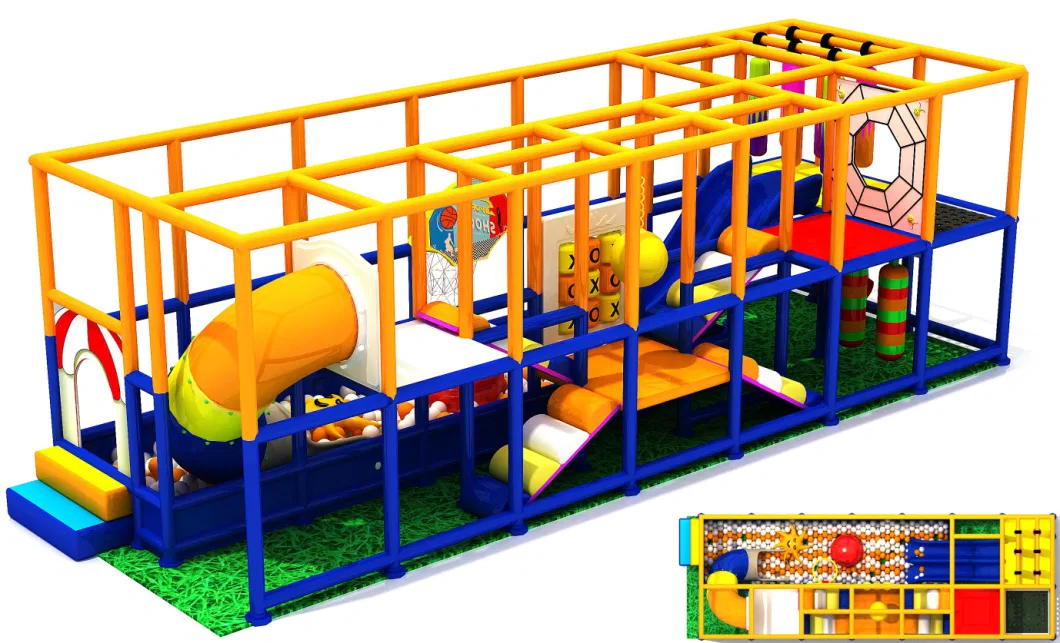 Indoor Playground Tube Slide and Ball Pit