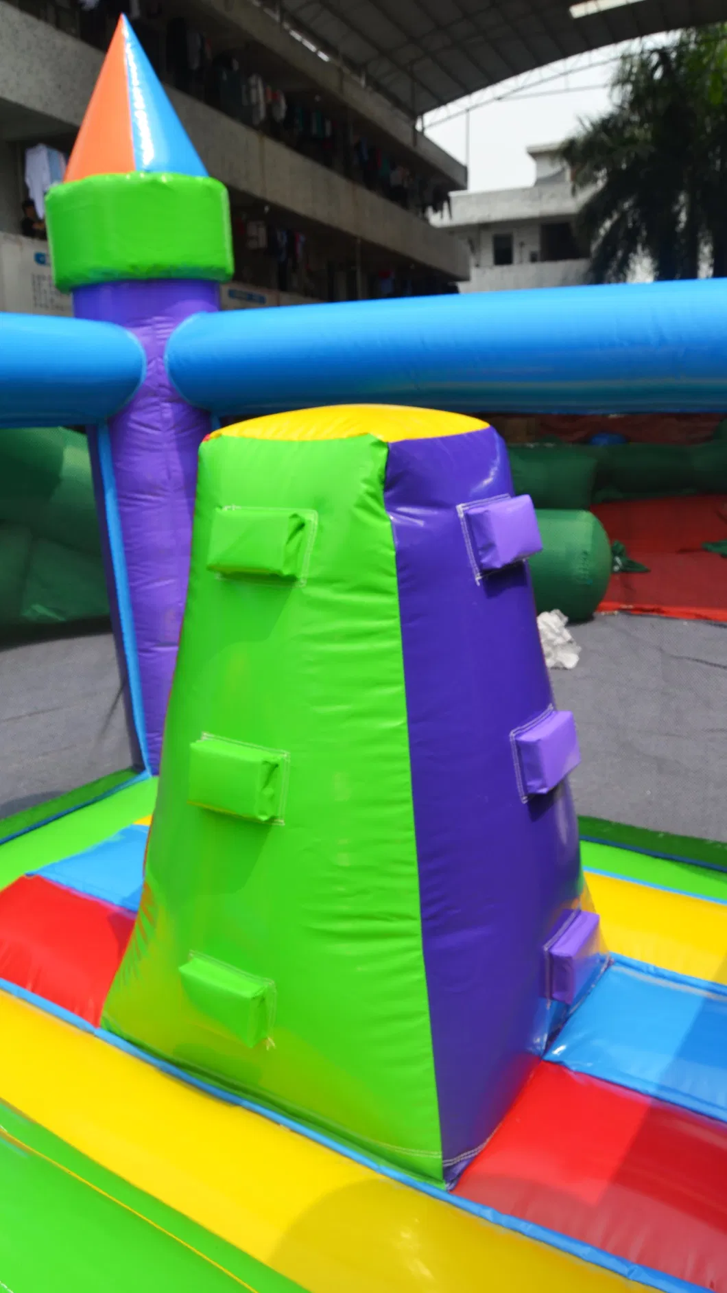 Multi Color Combo Obstacle Giant Jumping Inflatable Bouncer Custom Bouncy Jumping Castle Arch Inflatable Trampoline for Children