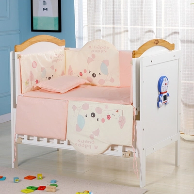 Durable and Stable Wood Baby Swing Cot Cradle Bedding Set