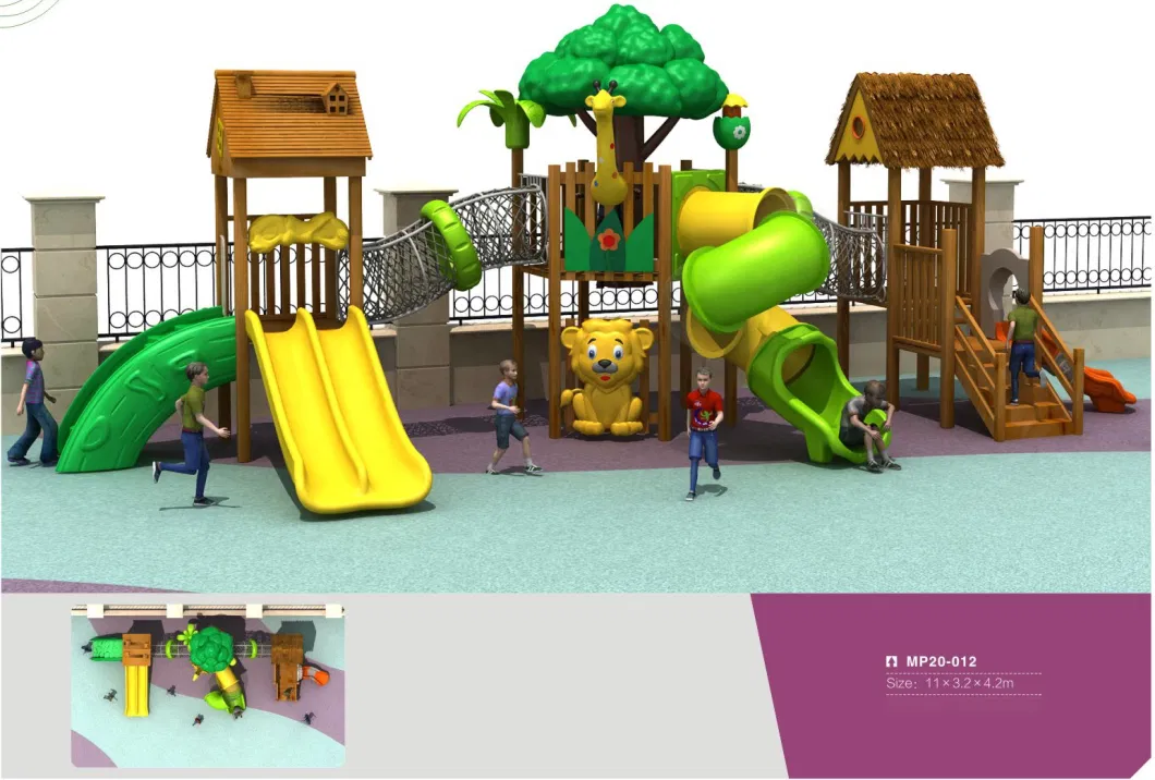 MP20-006 Wooden Playground Kids Wooden Outdoor Amusement Equipment Outdoor