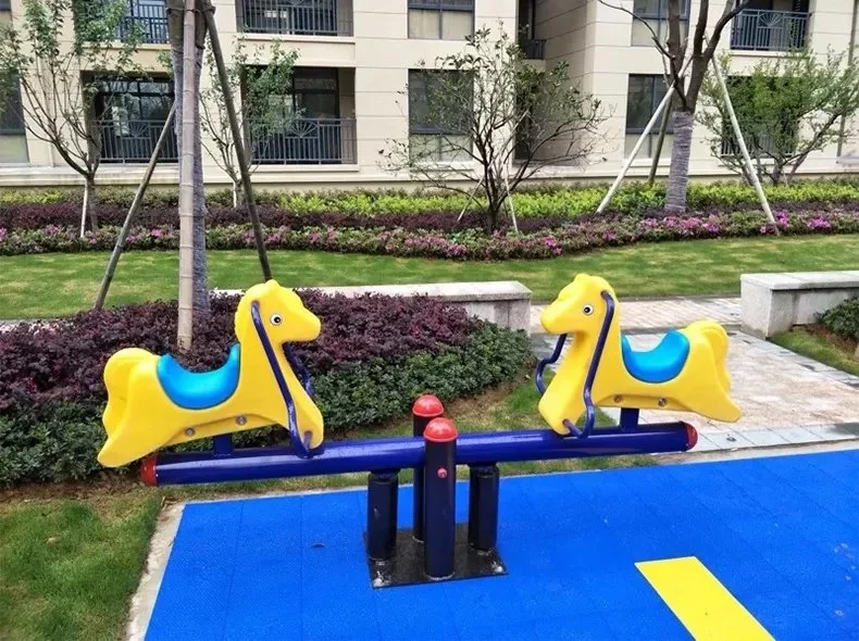 Plastic Play Seesaw for Kids Double Color Deer Rocking Horse Animal Toy