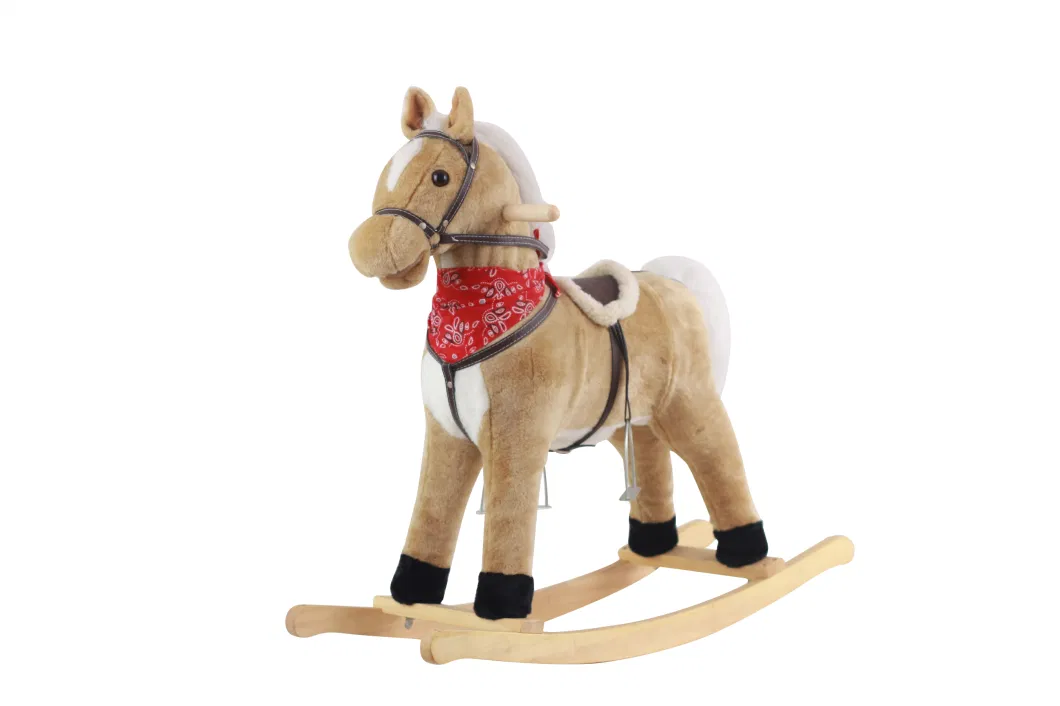 Trojan Horse Children&prime; S Rocking Horse Plush Toy Baby Baby Gift Gift Toy