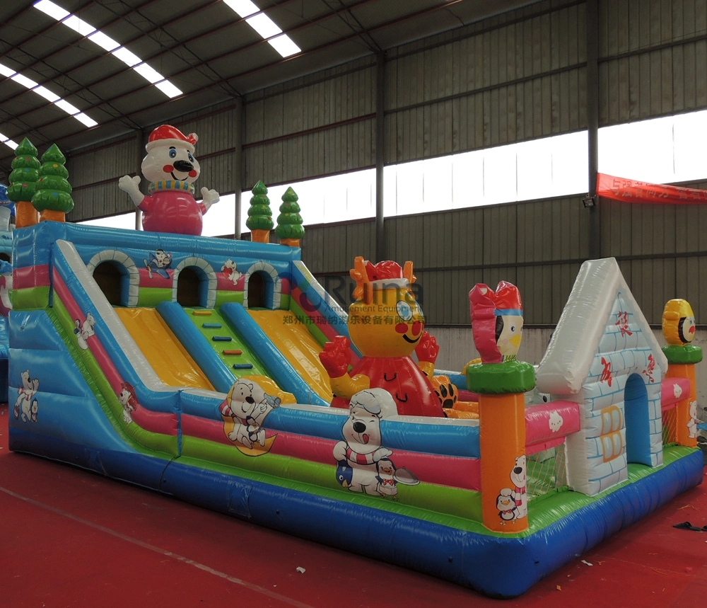 Christmas Inflatable Inflatable Jumper House Slide Bouncy