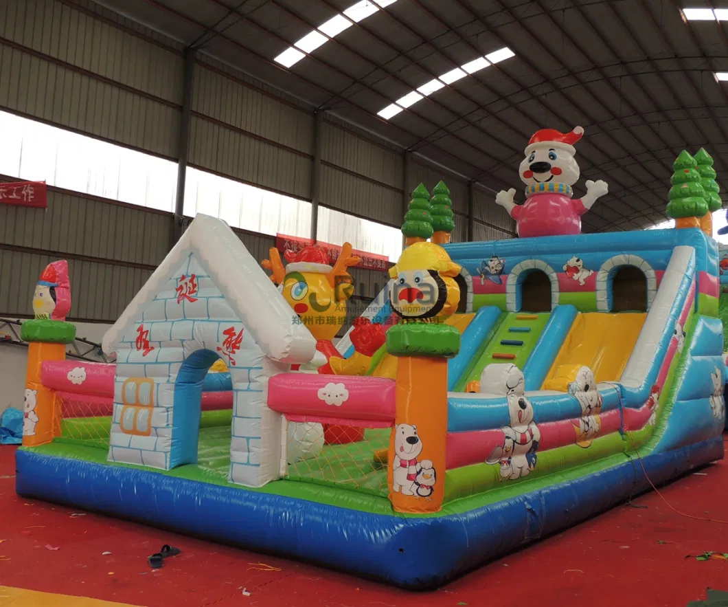 Christmas Inflatable Inflatable Jumper House Slide Bouncy
