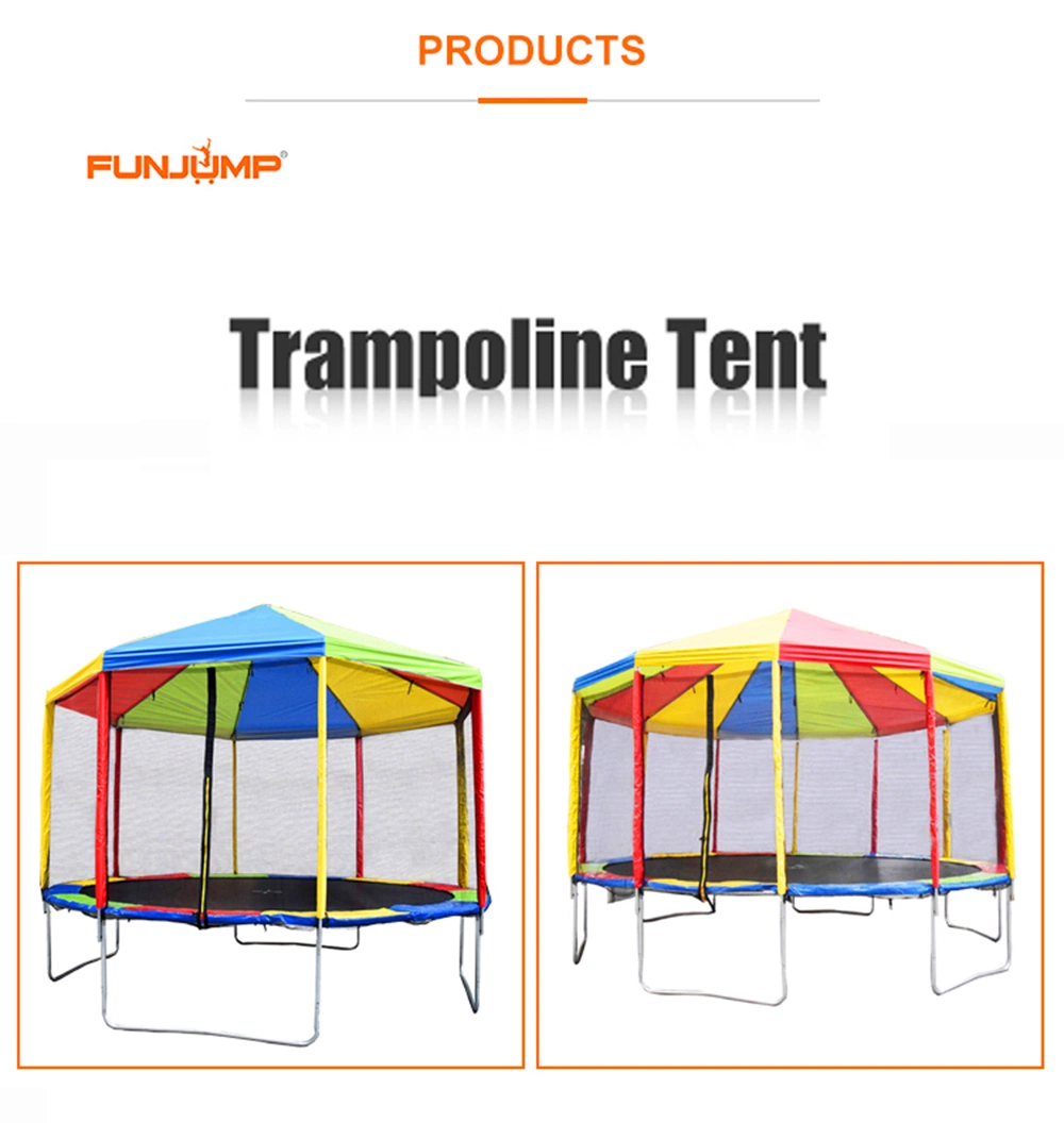 12FT 14FT 16FT Outdoor Big Safety Garden Trampoline with Tent for Adults and Kids