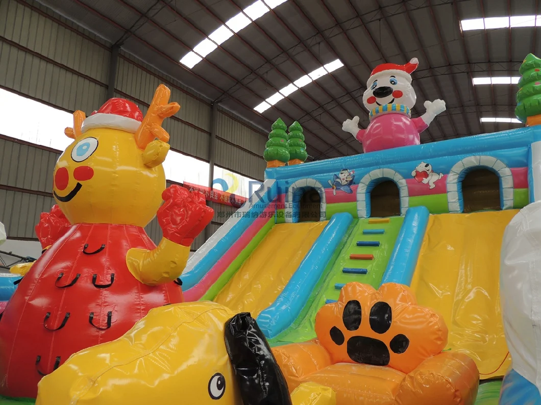 Christmas Inflatable Inflatable Jumper House Slide Bouncy