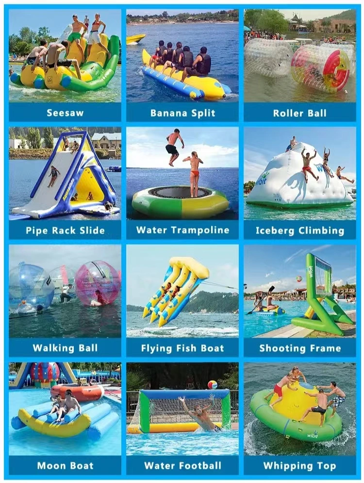 Classical Inflatable Water Bouncer Airbounce Trampoline for Water Park Playground