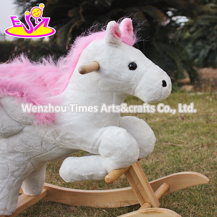 New Wooden Balance Rocking Horse, Popular Wooden Rocking Horse, Kids&prime; Wooden Rocking Horse Toy, Wood Rocking Horse W16D072