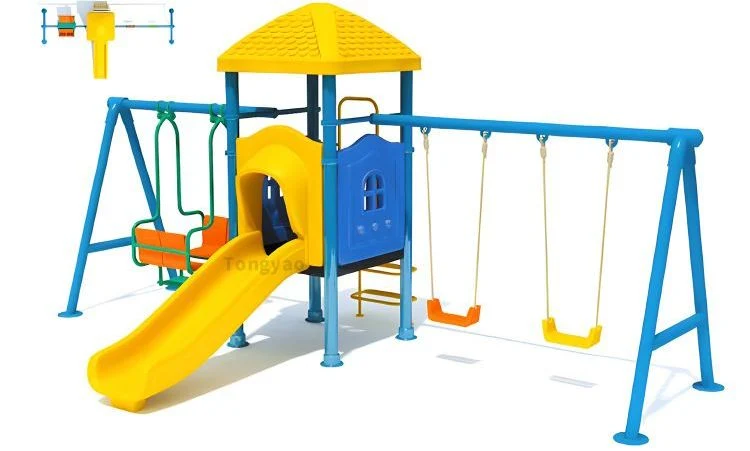 Outdoor Swing with Slide Playground for Children Garden Park