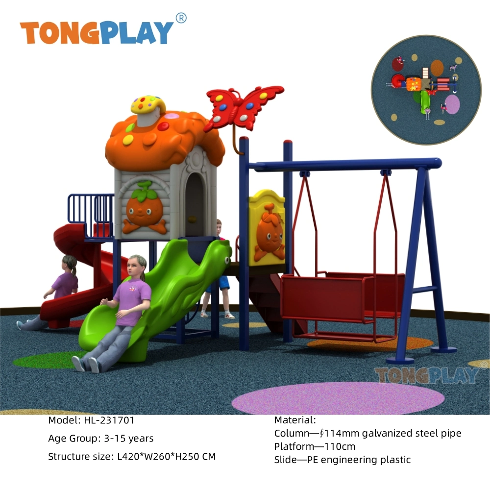 Tongplay Aqua Dome Outdoor Slide Plastic Slide and Climbing Frame Friendly Kids Run for Kindergarteners