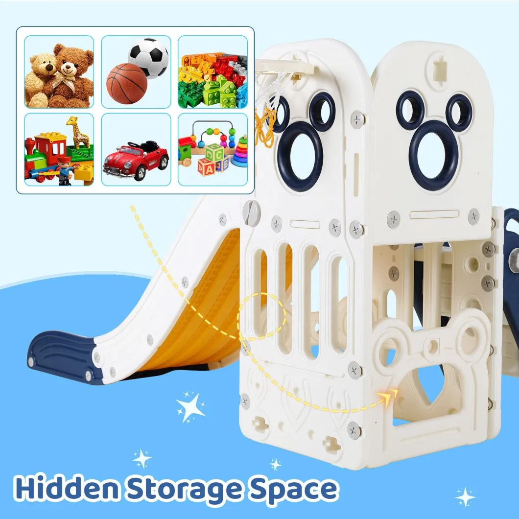 Indoor Party Ball Pit Cleaning Machine Kids Slides Indoor Plastic Playground Plastic Climbing Frame with Slide