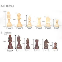 Wooden Toys Luxury Handmade Magnetic Foldable Checkers and Chess