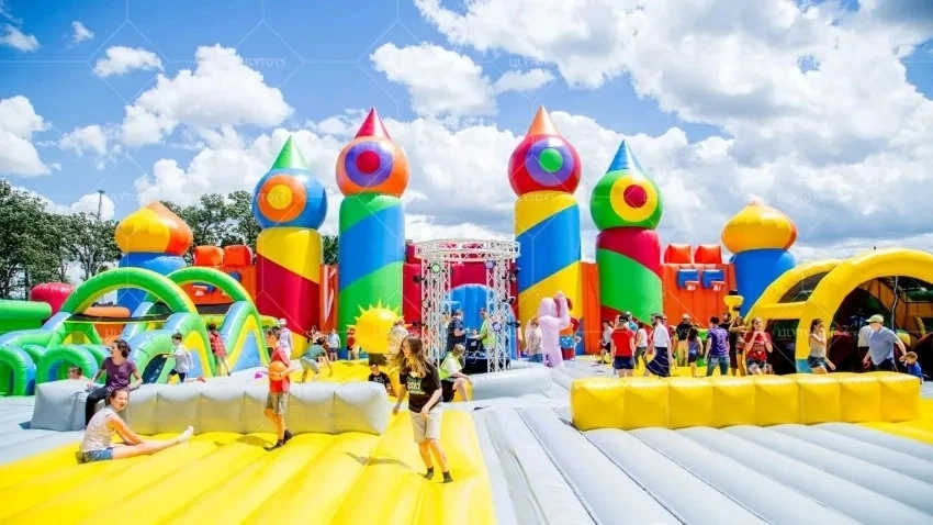 Lilytoys Newest Outdoor and Indoor Inflatable Theme Park Fun Playground