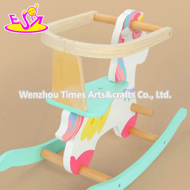 Hot Sale Classic Colorful Wooden Rocking Horse Balance Toy for Kids W16D132