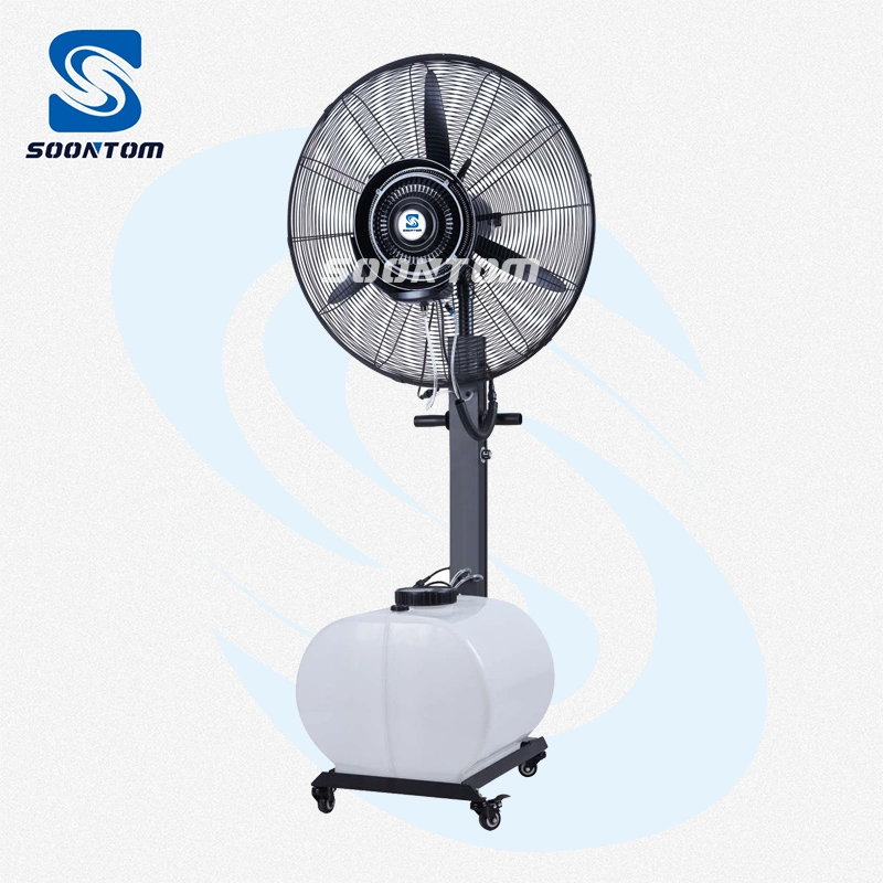 Stainless Steel Oscillation Disinfection Acportable Electric Industrial Water Cooling Mist Fan