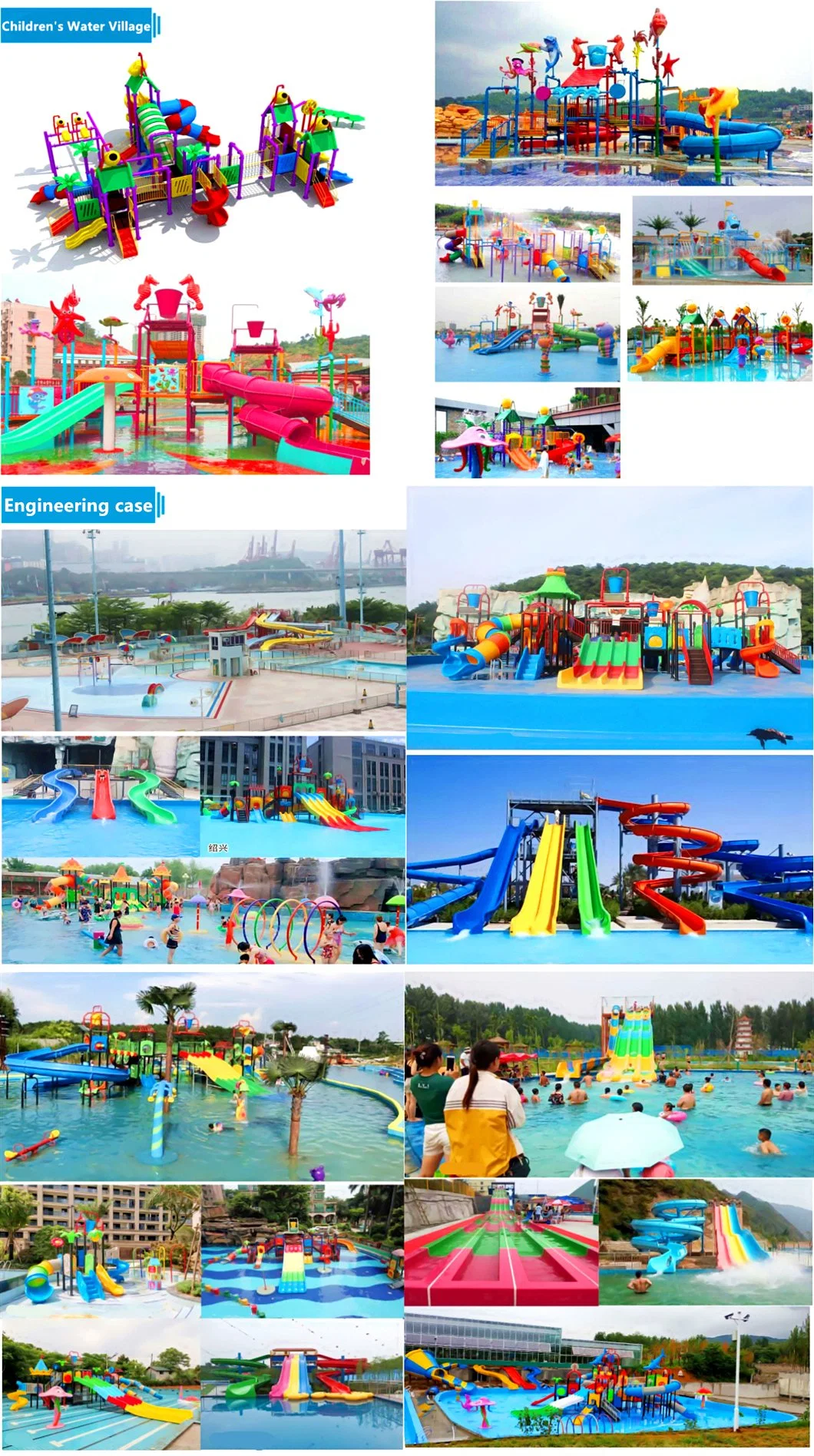 Customized Large Adult Water Park Equipment, Children&prime;s Fiberglass Slide 038h