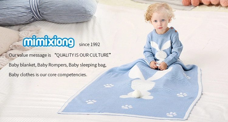 Baby Blankets Wholesale Diamond Type Cotton Knitted Swaddle Blankets