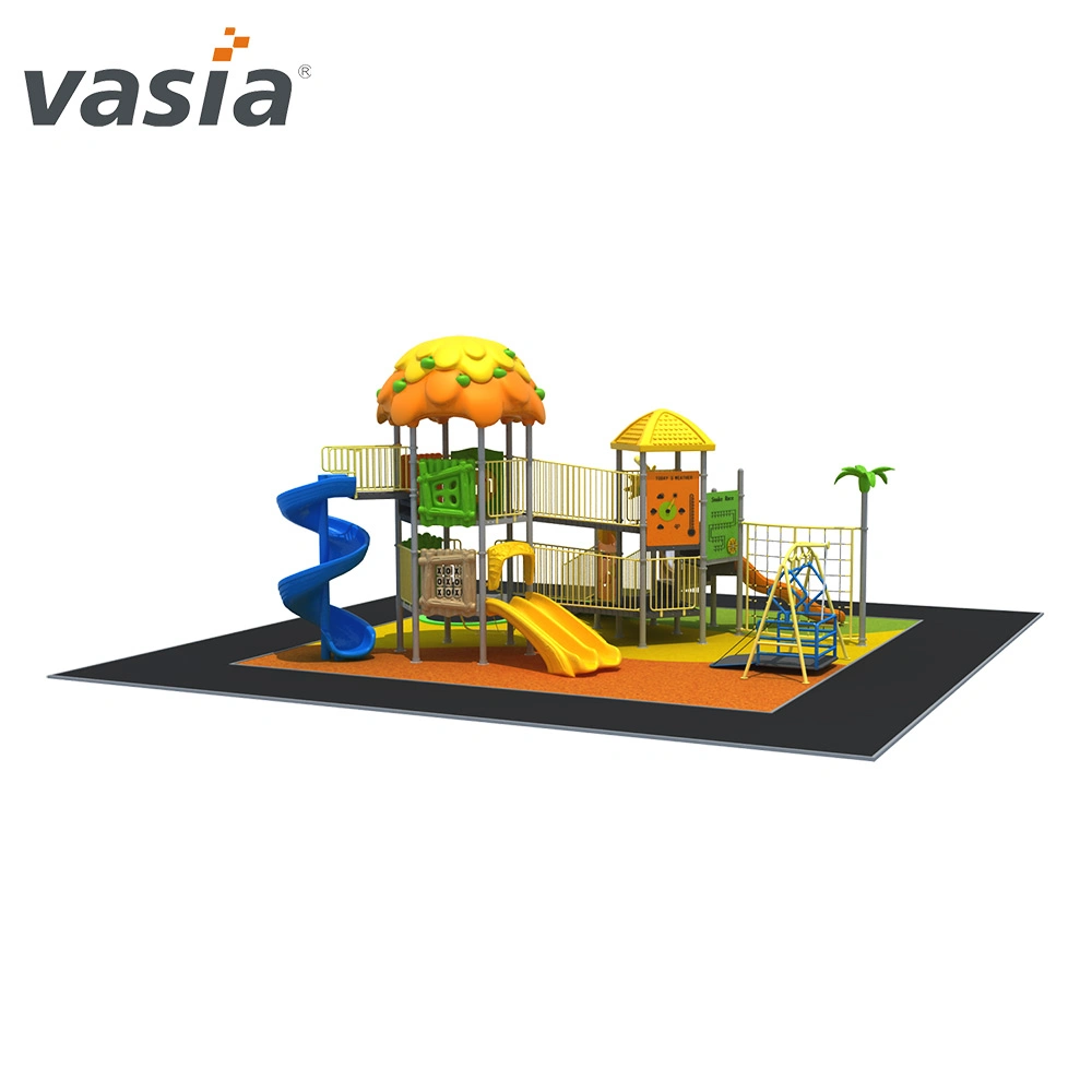 High Fashion Wooden Amusement Theme Park PE Board Plastic Wood Outdoor Playground Equipment