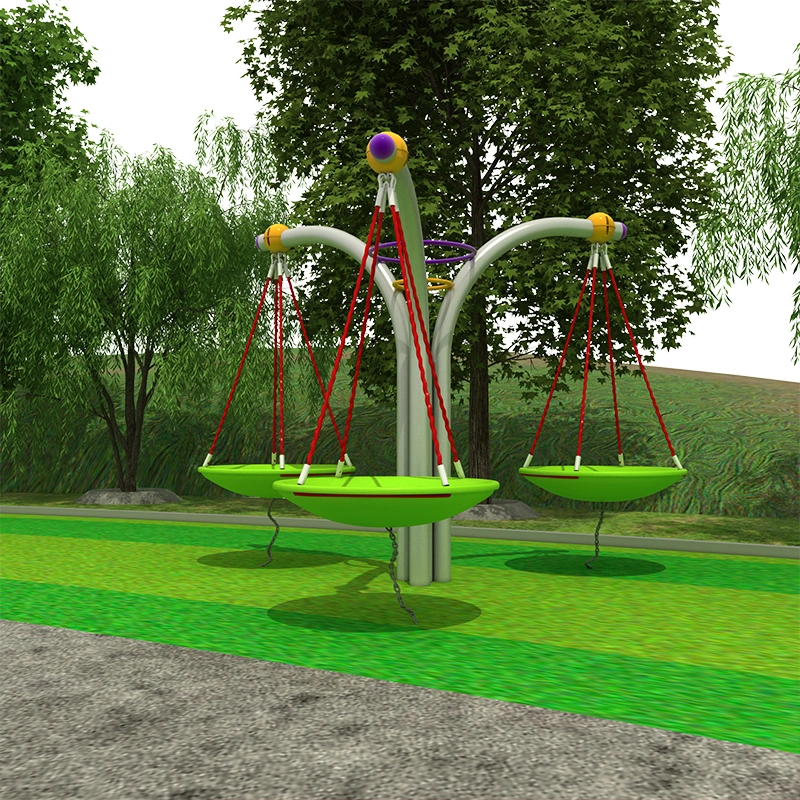 Outdoor Amusement Park Playground Equipment Kids Double Seat Garden Swing