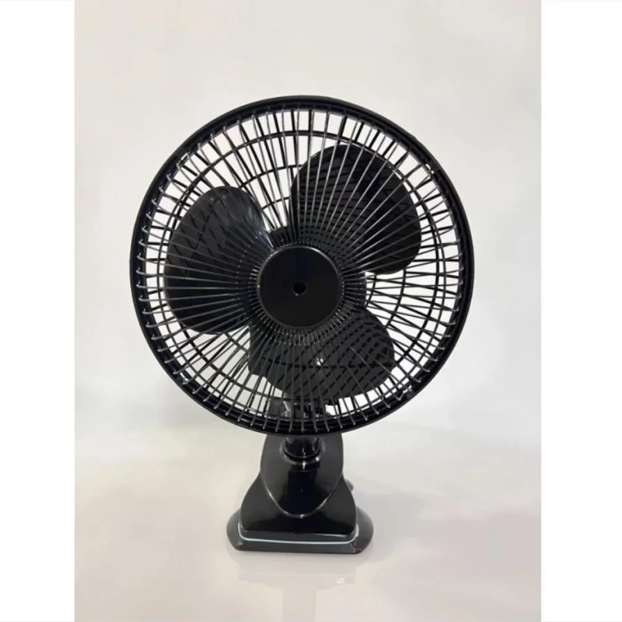 7 Inch Electrical Pillar Fan Mini Plastic Clip Wall Fan 360 Degree Manual Horizontal Oscillation