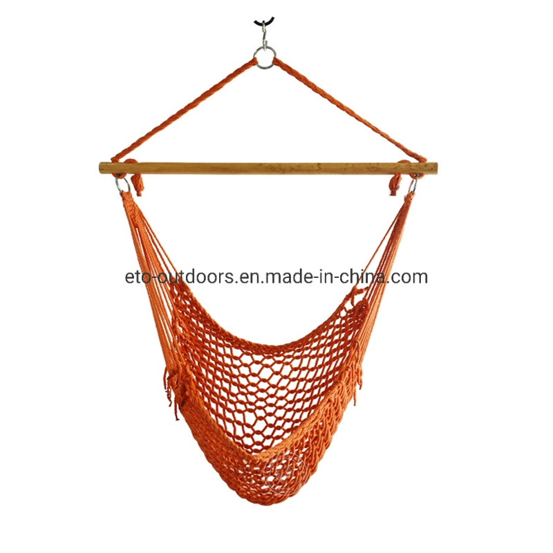 Portable Caribbean Polyester Cotton Rope Chair Swing