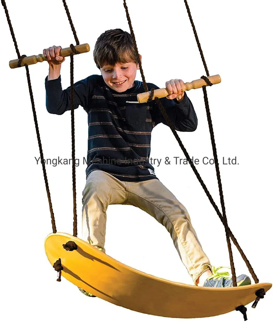 Children&prime; S Wooden Swing Indoor and Outdoor Infant Toy Swing Children&prime; S Outdoor Playground Equipment Swing Board Frame