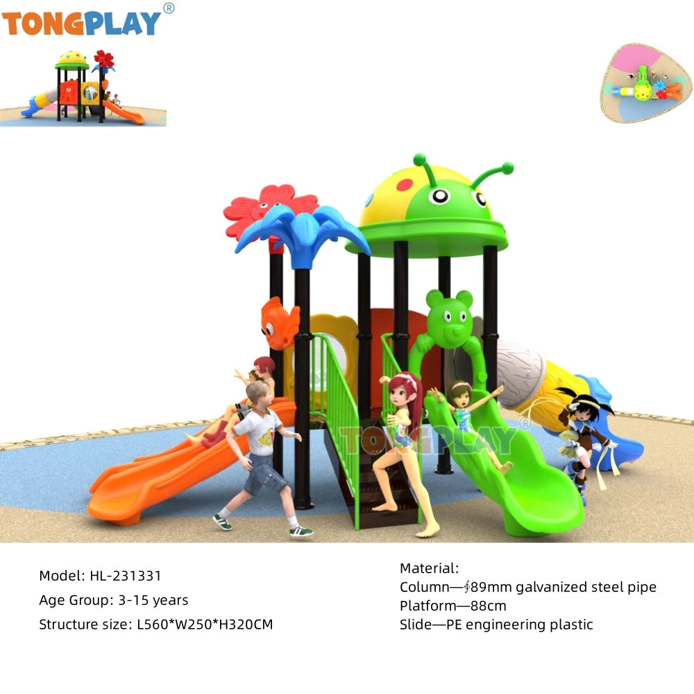 Outdoor Playground Kids Children Slide Playground Activity Play Structure Set